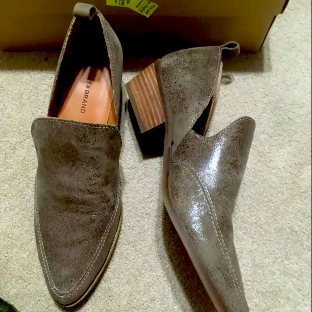 Leather Army Green Shoes